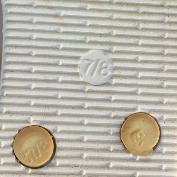 HAVAIANAS Women's Flip Flops Angel Wing Design Beige Multi-Color SizeUS 8/L - Picture 8 of 9